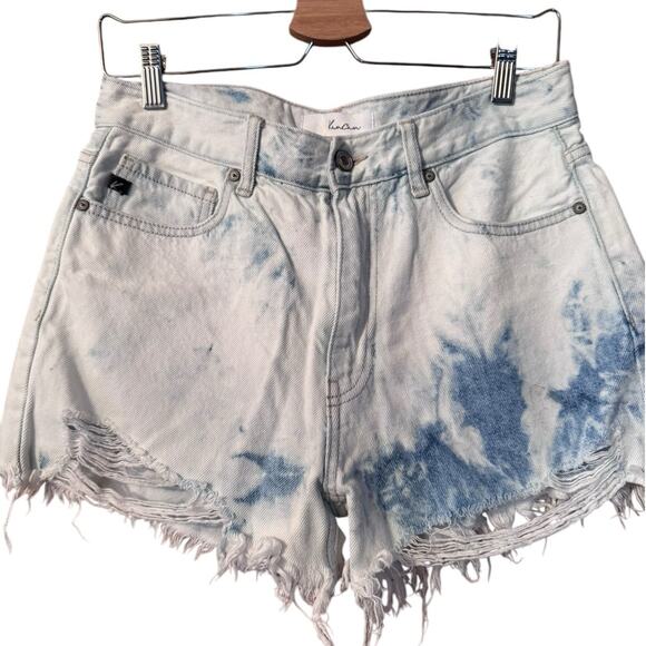 KanCan Pants - KanCan cutoffs acid wash L (10-12) cut off 90's Y2K